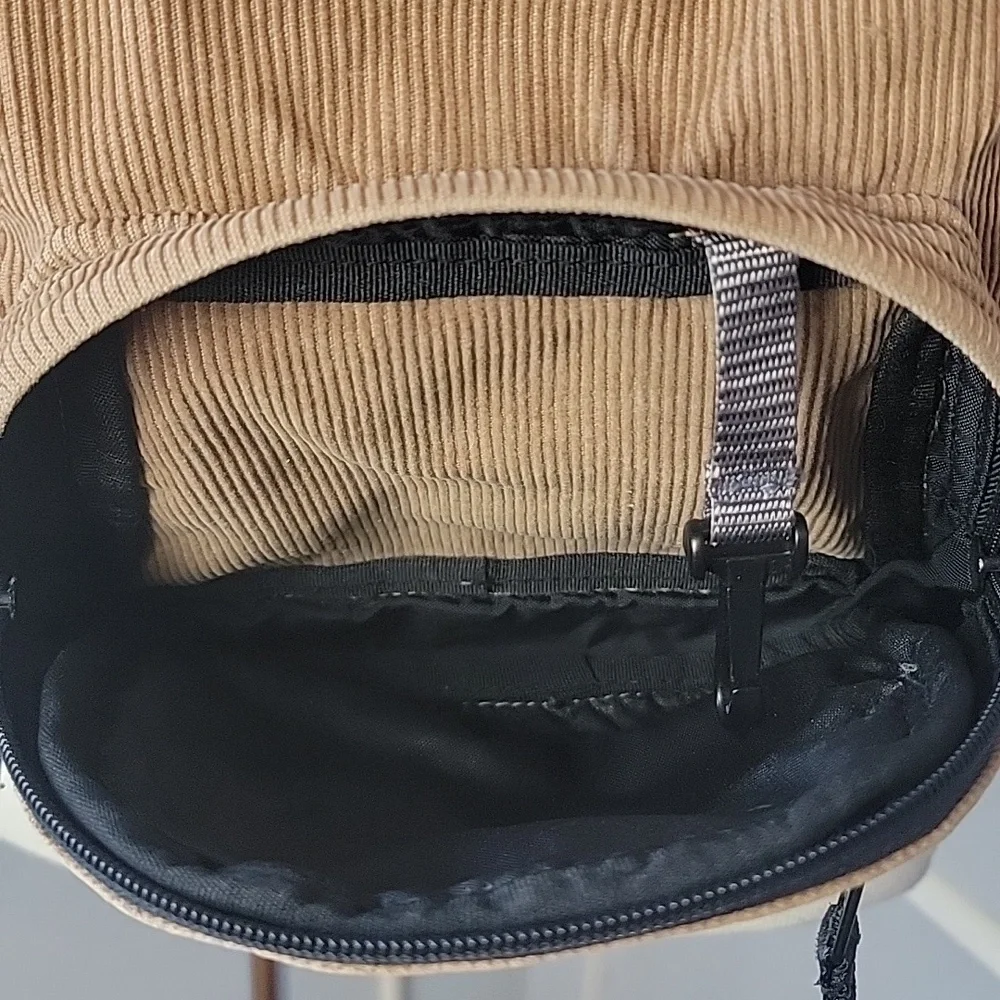 JANSPORT Half Pint VTG Mini Tan Corduroy Y2K 90s Academia Purse Small Backpack - Picture 6 of 12